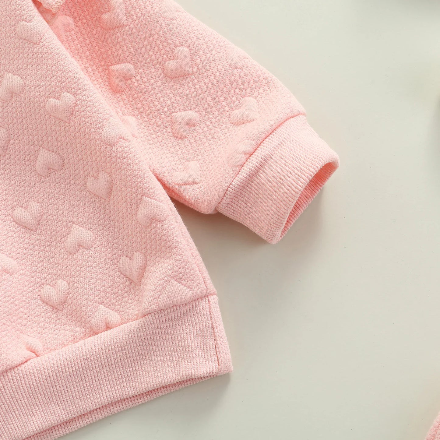 Conjunto Infantil Rosa e Corações