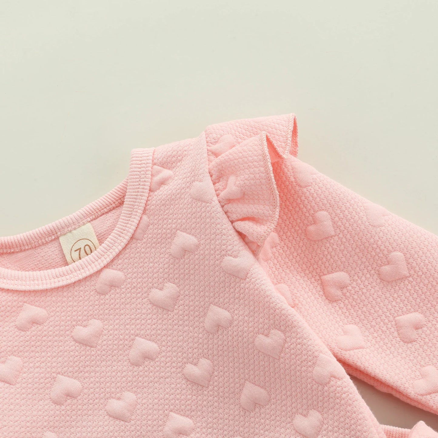 Conjunto Infantil Rosa e Corações