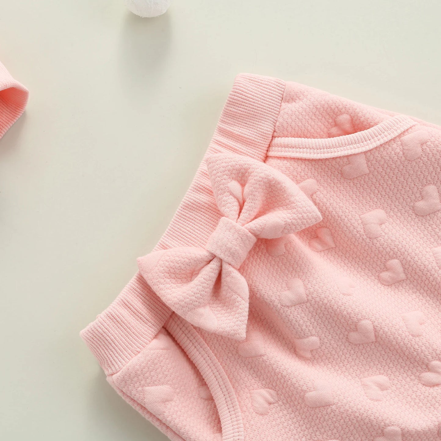 Conjunto Infantil Rosa e Corações