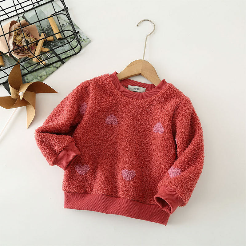 Blusa Infantil Inverno Cerejinha ouCorações