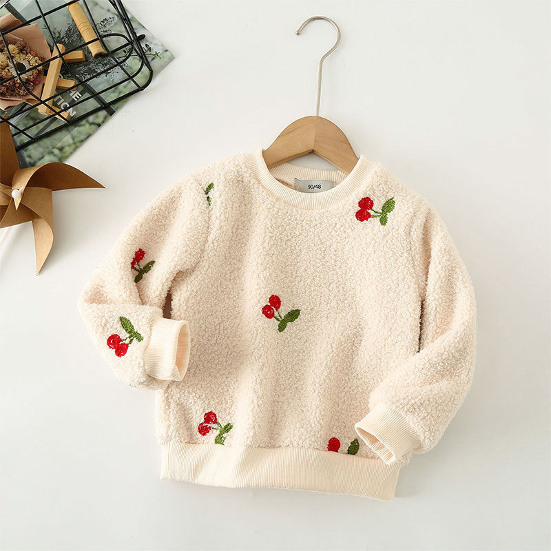 Blusa Infantil Inverno Cerejinha ouCorações