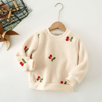 Blusa Infantil Inverno Cerejinha ouCorações