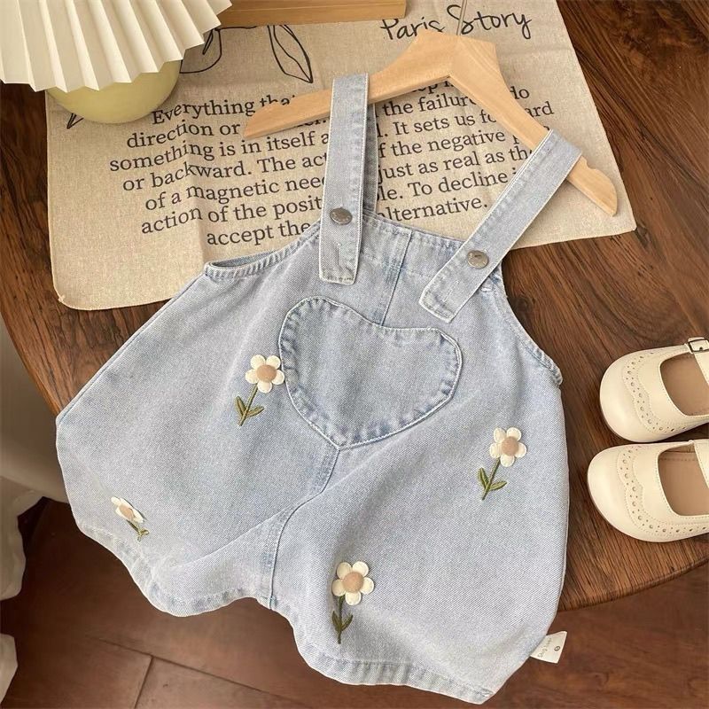 Conjunto Jeans Florzinhas