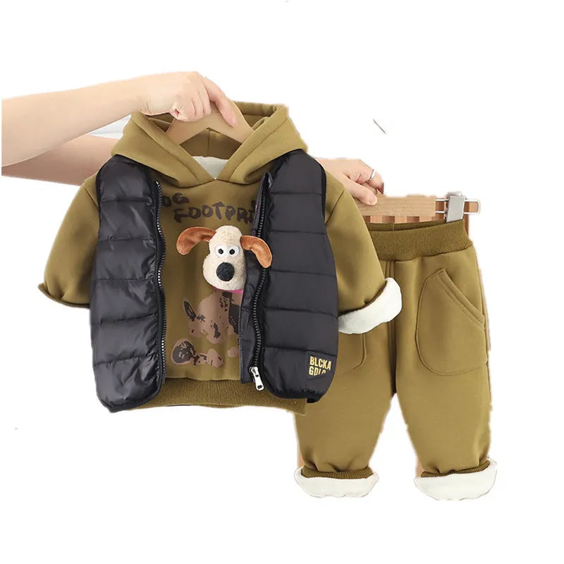 Conjunto de Três Peças Cachorrinho