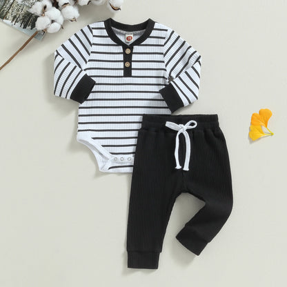 Conjunto Infantil Body Manga Longa + Calça Moletom