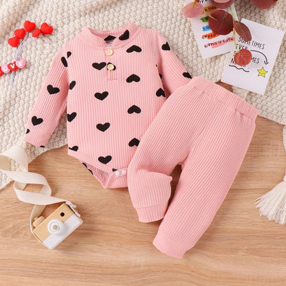 Conjunto de Inverno Baby Corações