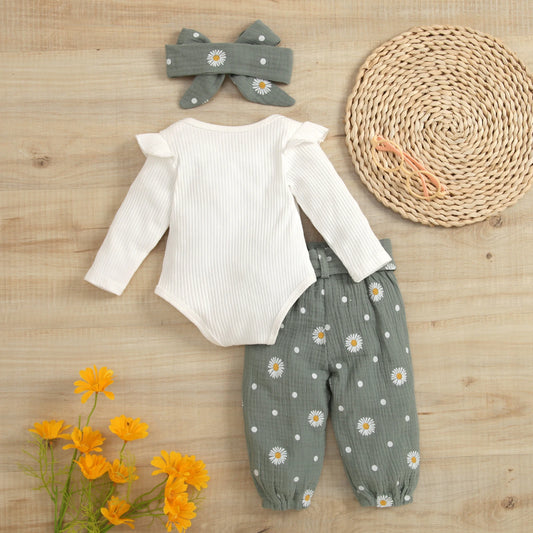 Conjunto Infantil Duas Peças Florido