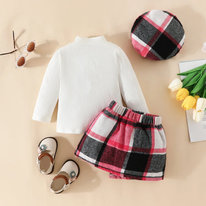 Conjunto Três Peças Inverno com Boina