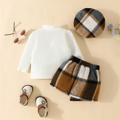 Conjunto Três Peças Inverno com Boina