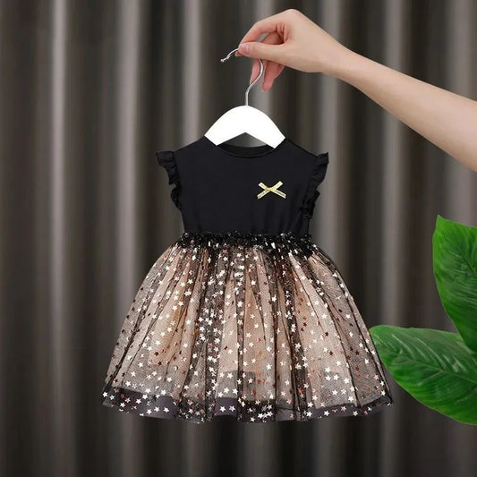 Vestido Infantil Estrelado