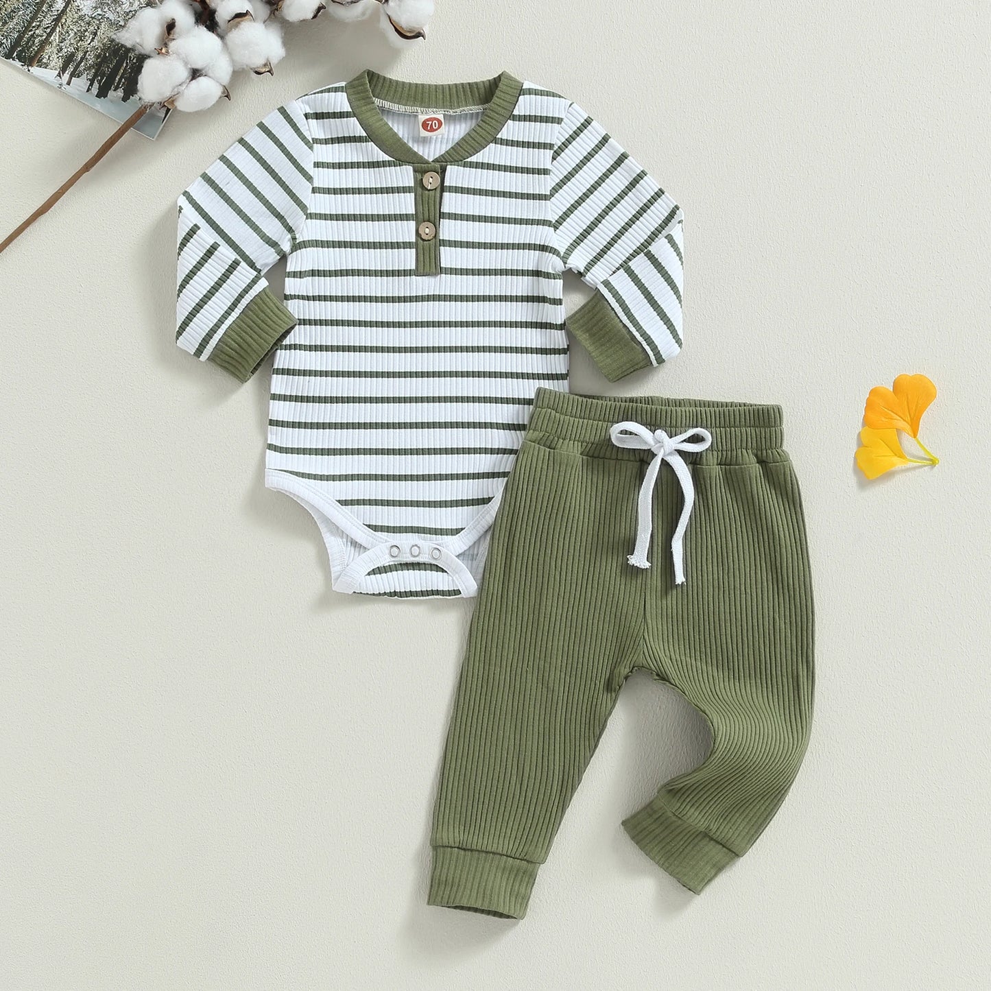 Conjunto Infantil Body Manga Longa + Calça Moletom