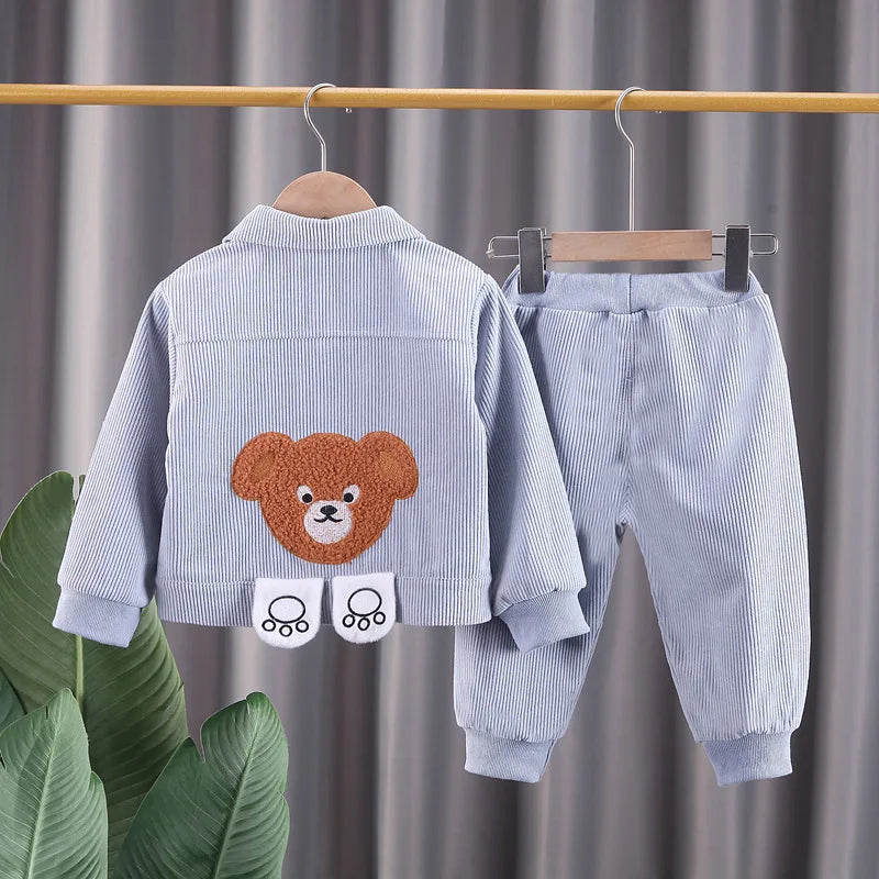 Conjunto Infantil Casaco Ursinho + Calça Ursinho