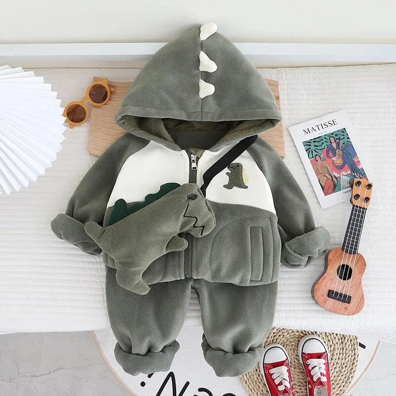 Conjunto de Inverno Infantil Dino