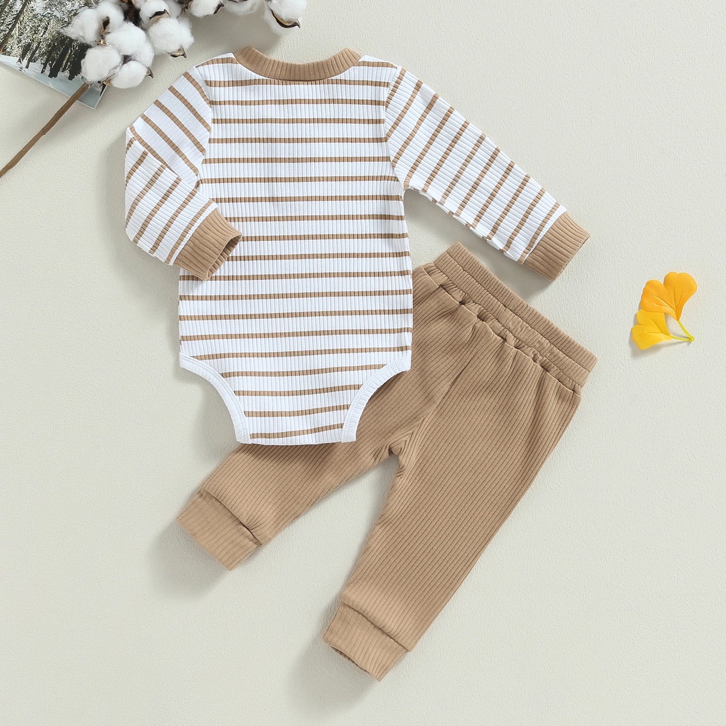 Conjunto Infantil Body Manga Longa + Calça Moletom