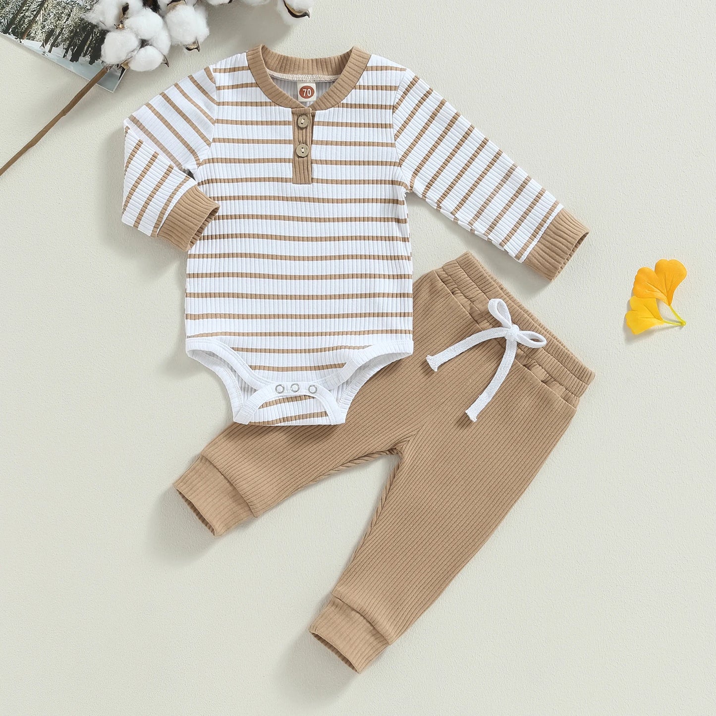 Conjunto Infantil Body Manga Longa + Calça Moletom