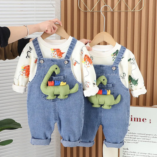 Conjunto de Inverno Infantil Dinossauro