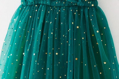 Vestido Tule Estrelinhas