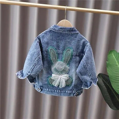 Jaqueta Jeans Infantil Estilo Loja Click Certo Coelhinho 12-24 Meses 