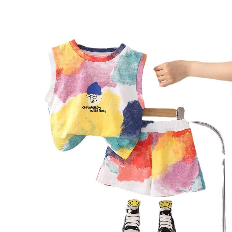 Conjunto Infantil  Verão Colorido Regatinha