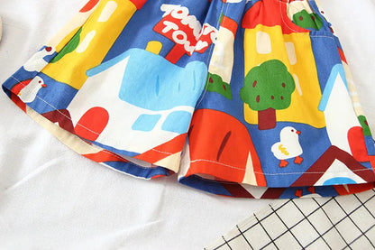 Conjunto Infantil Estampa Verão Casinha