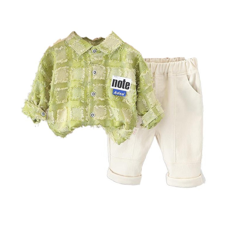 Conjunto Infantil Masculino Camisa Xadrez