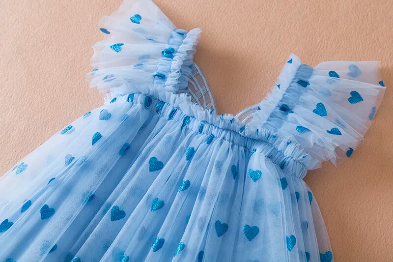 Vestido Infantil Asa Coraçõezinhos