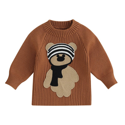 Blusa ou Body Infantil Inverno Bordado Ursinho