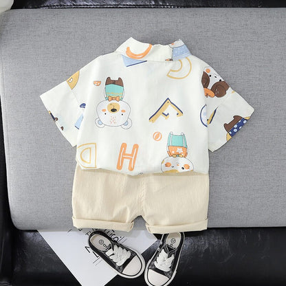 Conjunto Infantil Masculino Camisa Ursinho