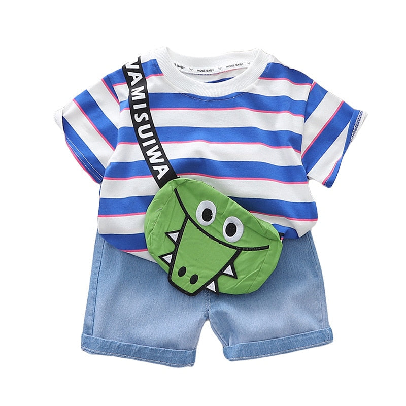 Conjunto Infantil Masculino Jacaré Bolsinho