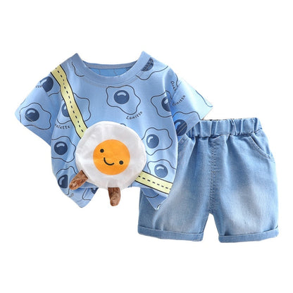 Conjunto Infantil Masculino Abacate e Ovinho