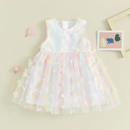 Vestido Infantil Borboletinhas 3D