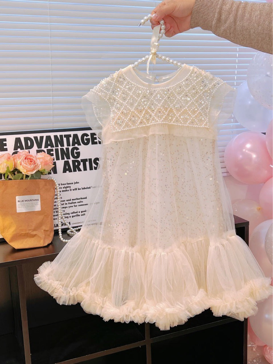 Vestido Infantil Brilhoso  Babadinhos