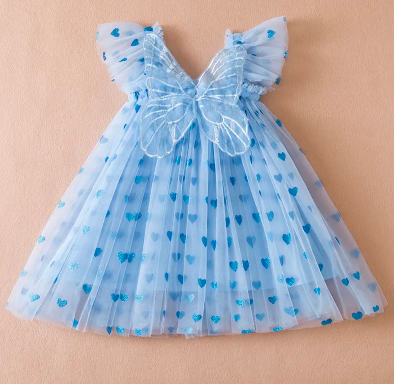 Vestido Infantil Asa Coraçõezinhos