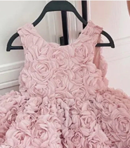 Vestido Infantil Rosas