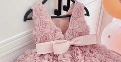 Vestido Infantil Rosas