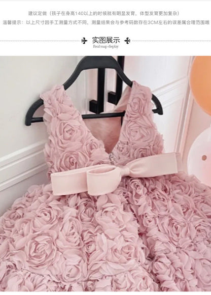 Vestido Infantil Rosas