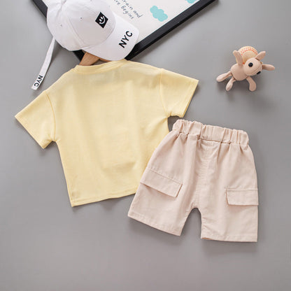 Conjunto Infantil Masculino Bolso Ursinho