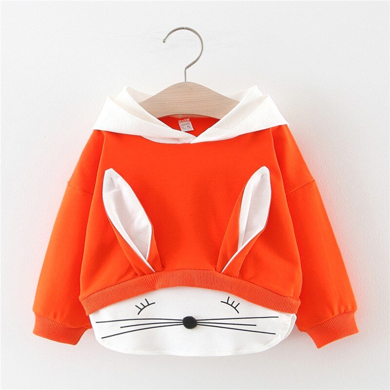 Blusa Inverno Coelhinho Blusa Loja Click Certo Laranja 3-6 Meses 