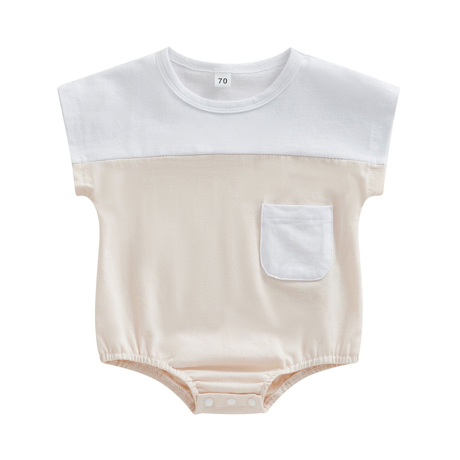 Body Infantil Bolsinho Loja Click Certo Branco 0-6 Meses 