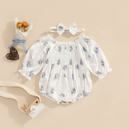 Body Infantil Feminino Flower + Faixa Loja Click Certo 