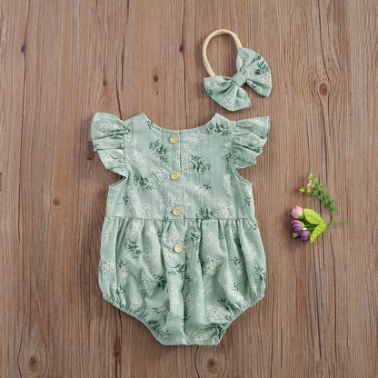 Body Infantil Feminino Jardim + Faixa Loja Click Certo 