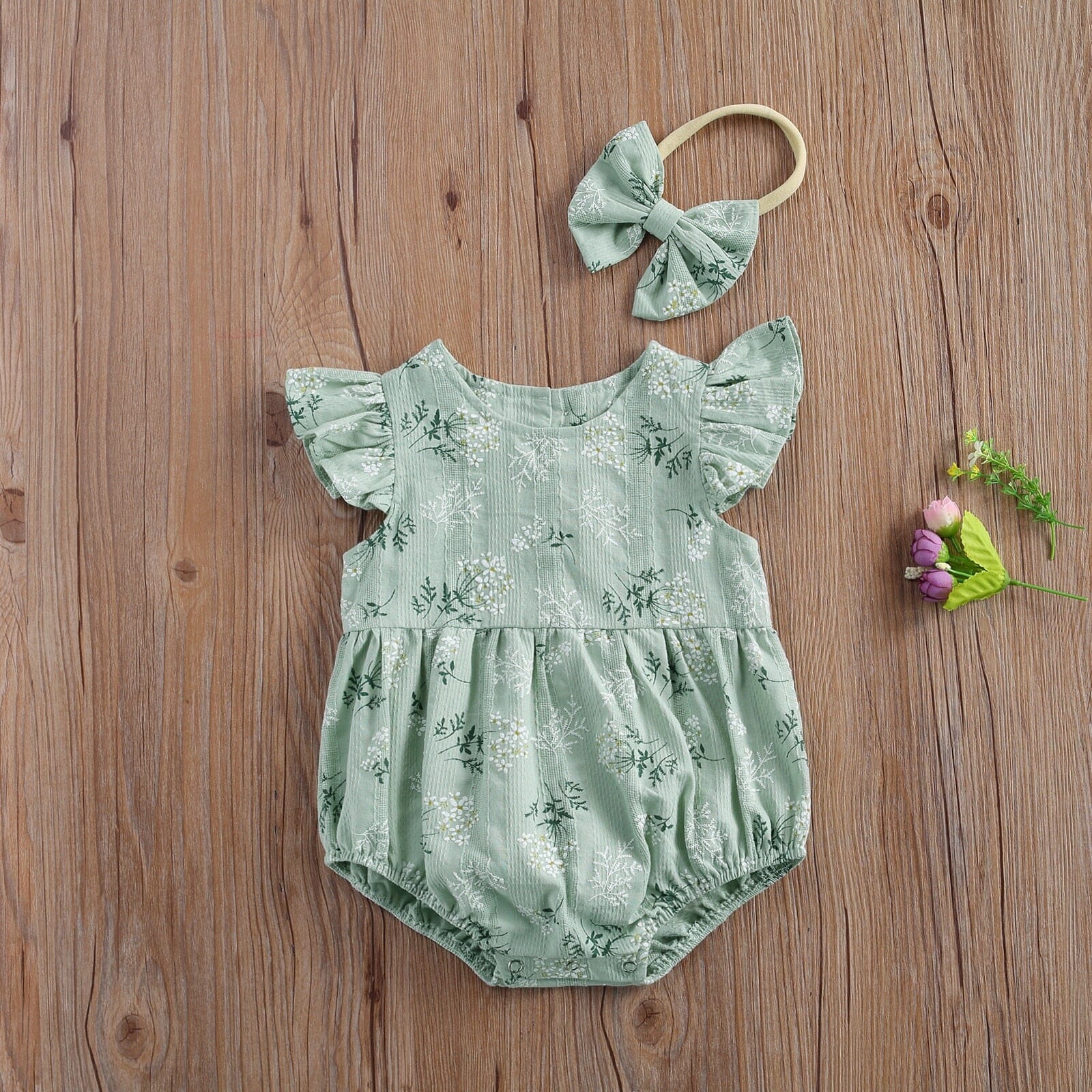 Body Infantil Feminino Jardim + Faixa Loja Click Certo 