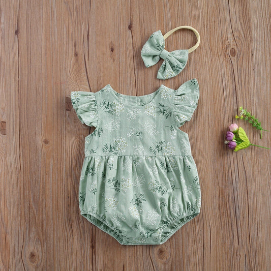 Body Infantil Feminino Jardim + Faixa Loja Click Certo 