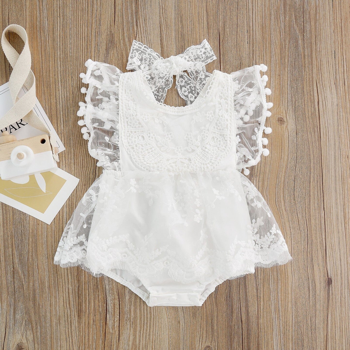 Body Infantil Feminino Renda e Detalhes Loja Click Certo 0-6 Meses 