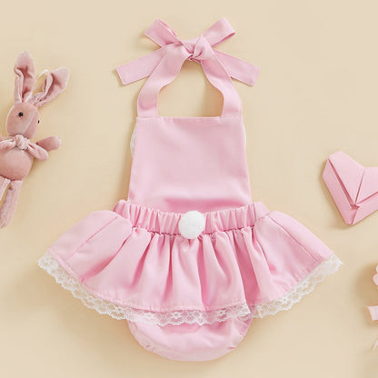 Body Infantil Feminino Rosa Coelhinho Loja Click Certo 