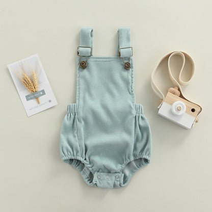 Body Romper Canelado Delicado Jardineira Loja Click Certo Azul 0-3 meses 34cm 