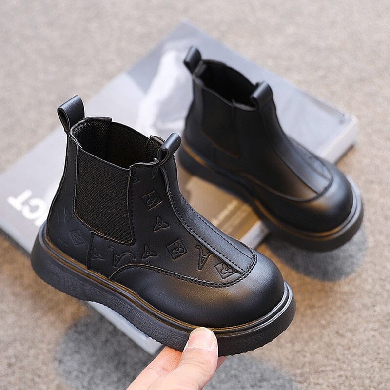 Bota Infantil Bico Redondo Loja Click Certo Preto 19-28 Meses Palmilha 14.5cm 