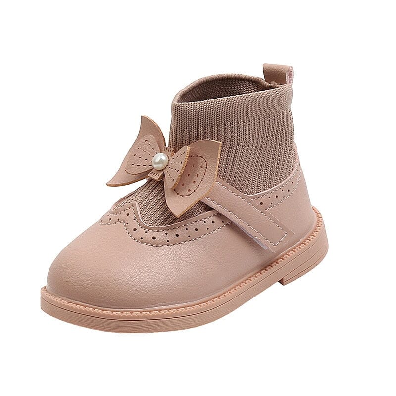 Bota Infantil Feminina Pricesinha Laço Pérola Loja Click Certo 