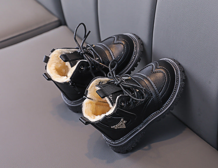 Bota Infantil LV Pelinhos Loja Click Certo Preto 8-12 Meses Palmilha 13cm 