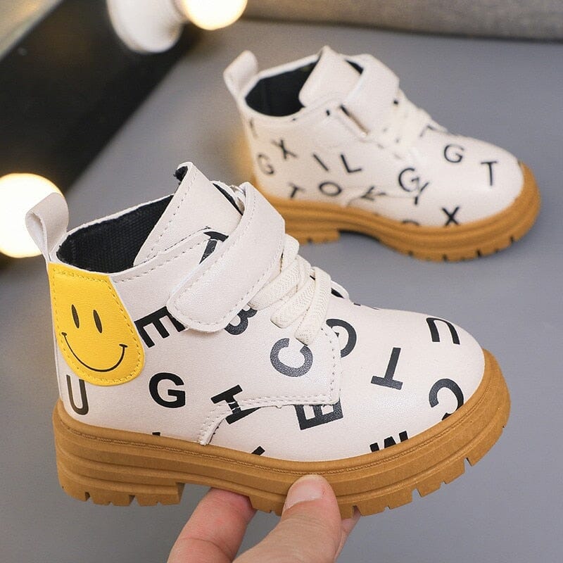 Bota Infantil Velcro Letrinhas Smiley Loja Click Certo 